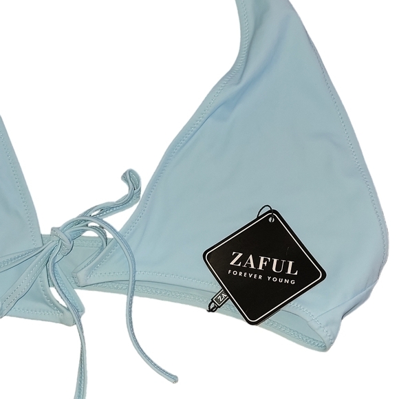 Zaful size large bikini top, ties in front & around neck  NWT - Picture 2 of 6